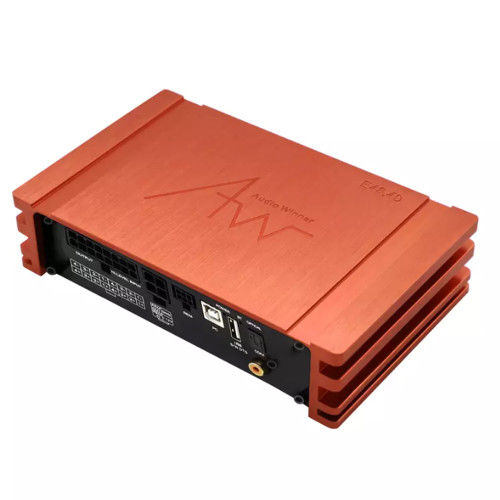 Audiowinner E48.4D Advanced DSP Car Amplifier - 4x50W with Full Digital Control and Extensive Inputs